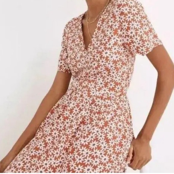 Madewell Packed Picnic Wrap Dress-L - Picture 12 of 13